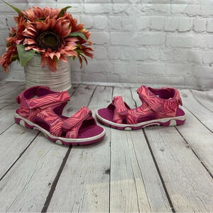 kids eddie bauer pink jordan sandals sz girls 3 outdoor hiking camping casual
